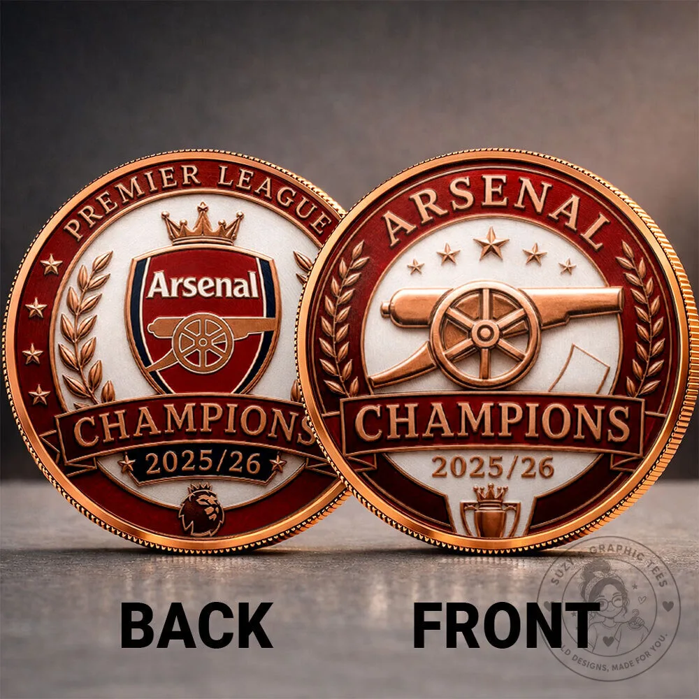 Commemorative Coin for Premier League Champions 2025-2026 - Arsenal Football Club 5 Commemorative Coin for Premier League Champions 2025-2026 - Arsenal Football Club