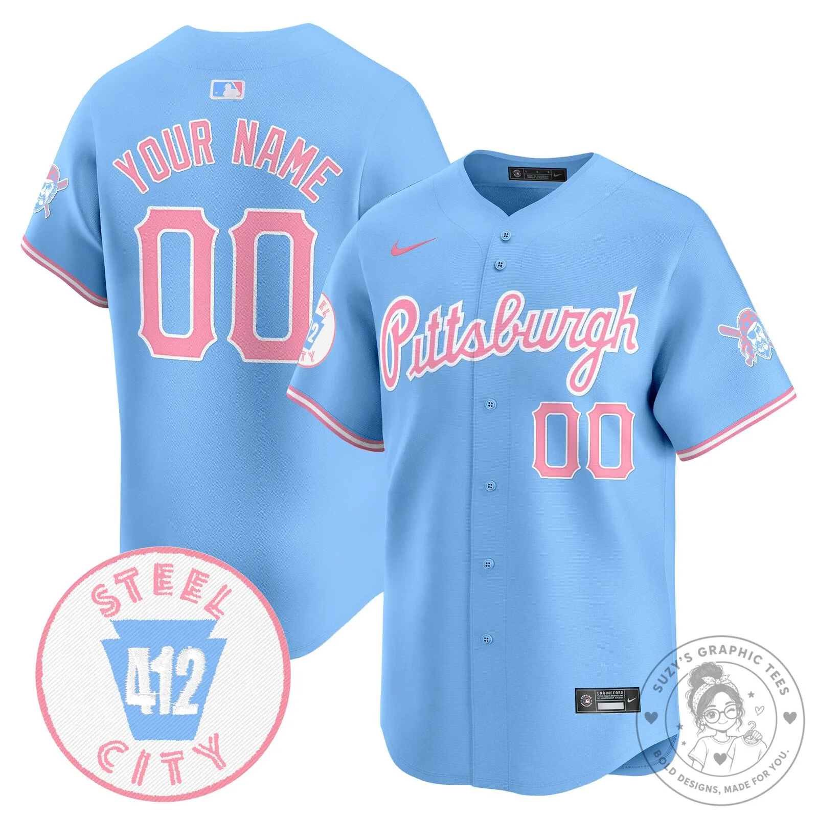 Pittsburgh Pirates Bubblegum Pink Vapor Premier Limited Custom Baseball Jersey 13 Pittsburgh Pirates Bubblegum Pink Vapor Premier Limited Custom Baseball Jersey