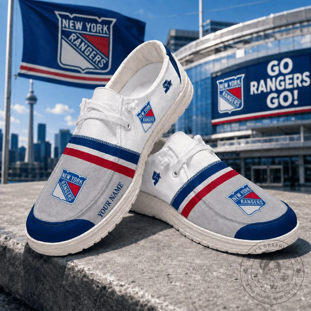 New York Rangers National Hockey League Personalized Fan Shoes for Men and Women New York Rangers National Hockey League Personalized Fan Shoes for Men and Women