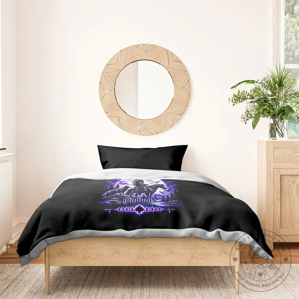 Iroquois Native American Warrior Tribal Art Wolf Moon Bedding Set 17 Iroquois Native American Warrior Tribal Art Wolf Moon Bedding Set