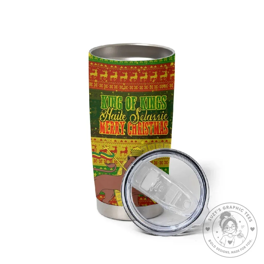 Haile Selassie Christmas King of Kings Lion of Judah Ugly Pattern Tumbler 8 Haile Selassie Christmas King of Kings Lion of Judah Ugly Pattern Tumbler