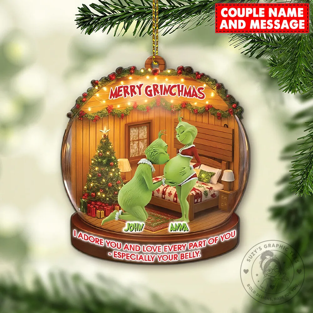 The Grinch Couple I Adore You And Love Every Part Of You Christmas Ornament 9 The Grinch Couple I Adore You And Love Every Part Of You Christmas Ornament