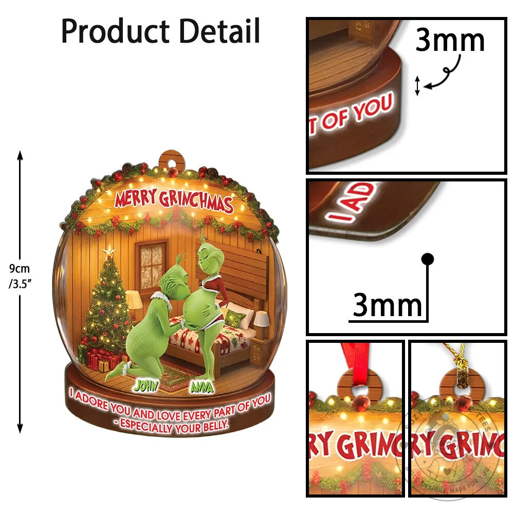 The Grinch Couple I Adore You And Love Every Part Of You Christmas Ornament 12 The Grinch Couple I Adore You And Love Every Part Of You Christmas Ornament