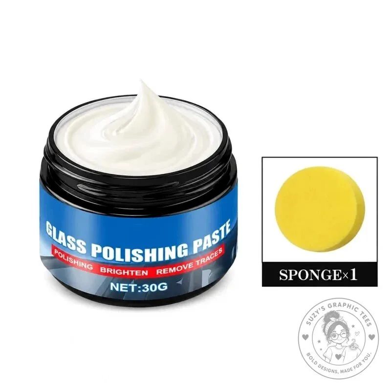Automotive Glass Polishing Paste and Sponge Kit for Windshield Oil Film Removal 17 Automotive Glass Polishing Paste and Sponge Kit for Windshield Oil Film Removal