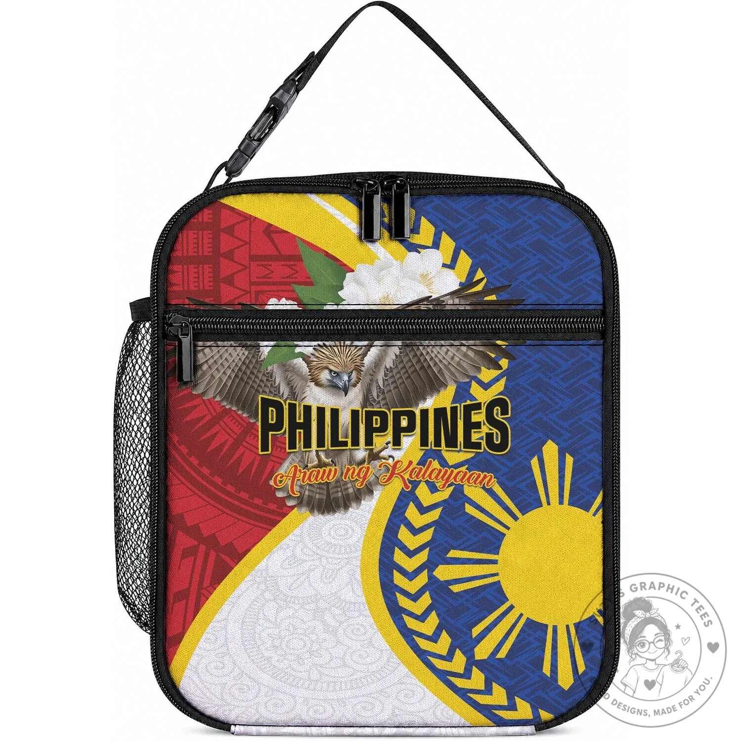 Philippines Araw ng Kalayaan Patriotic Flag Insulated Lunch Bag