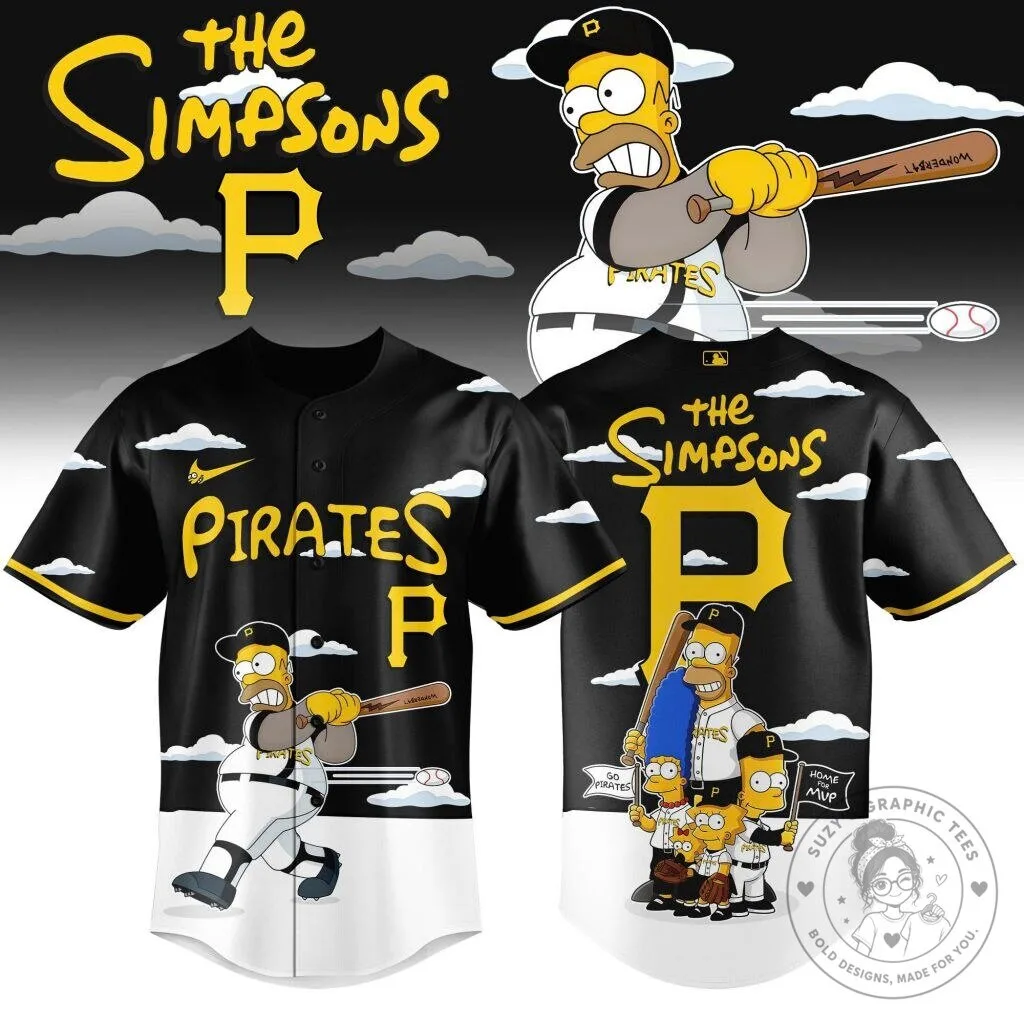 Pittsburgh Pirates The Simpsons Homer Simpson Baseball Jersey