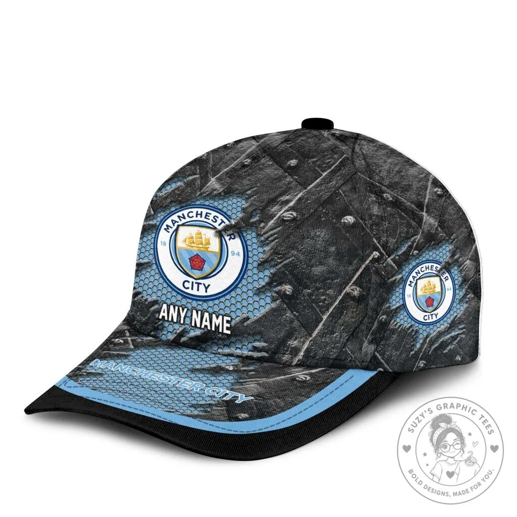 Manchester City Football Club Personalized Distressed Cap Hat 9 Manchester City Football Club Personalized Distressed Cap Hat
