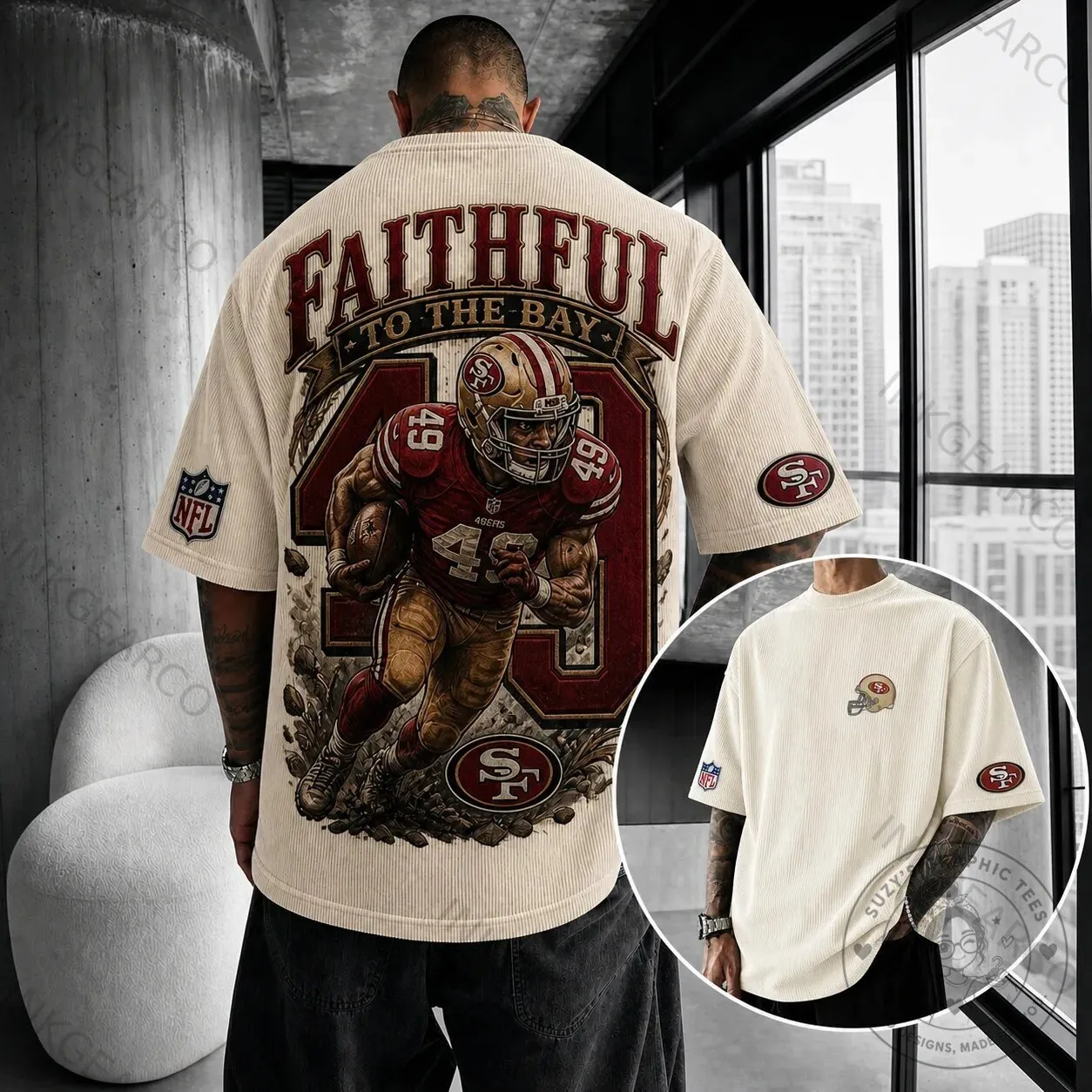 San Francisco 49ers Faithful To The Bay Football Team Fan T-Shirt