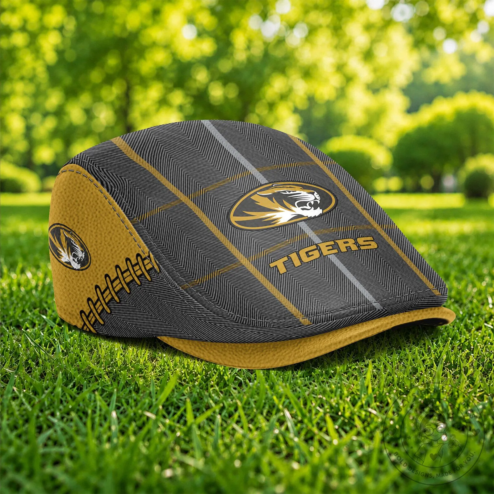 Missouri Tigers NCAA Golf Flat Cap Hat 7 Missouri Tigers NCAA Golf Flat Cap Hat