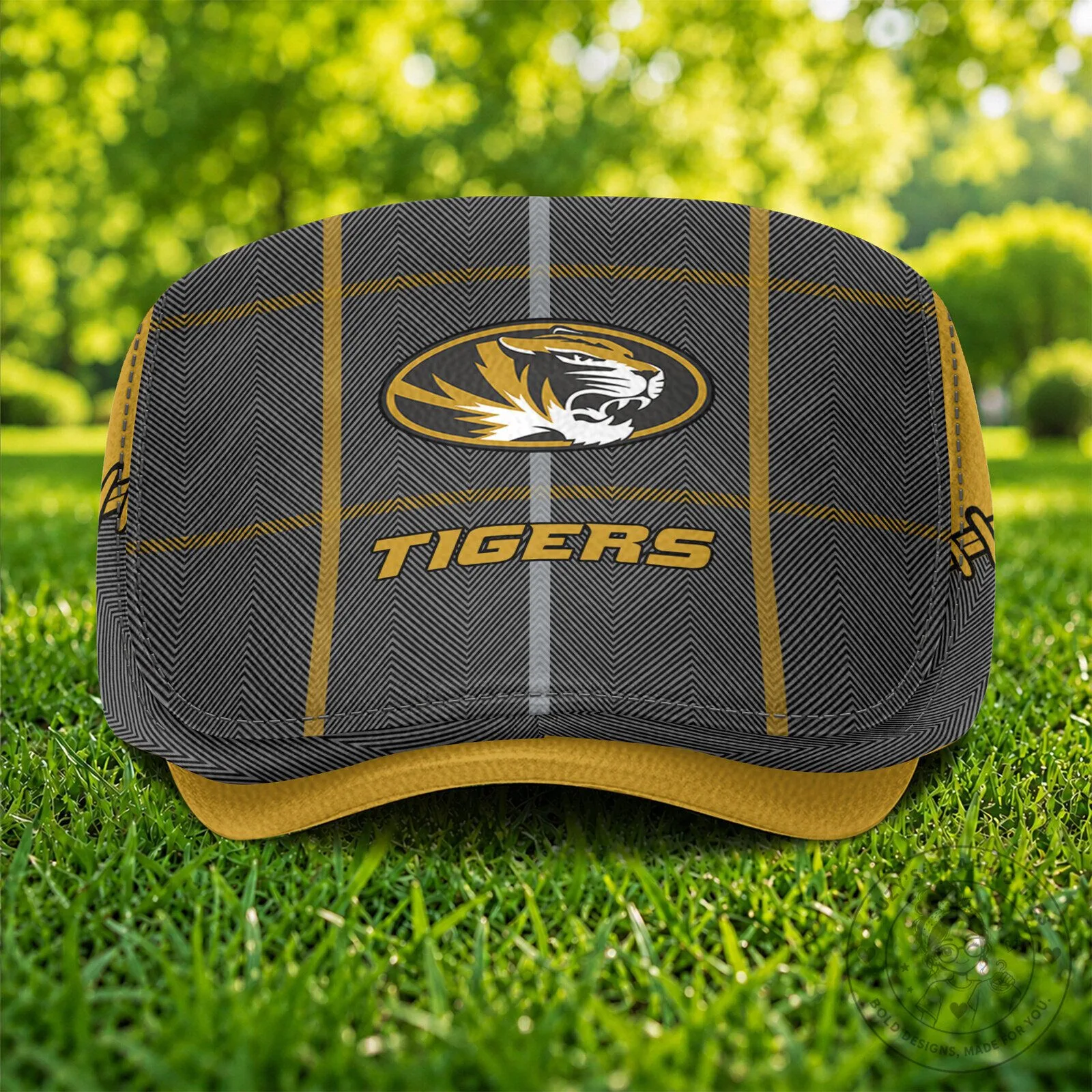 Missouri Tigers NCAA Golf Flat Cap Hat 8 Missouri Tigers NCAA Golf Flat Cap Hat