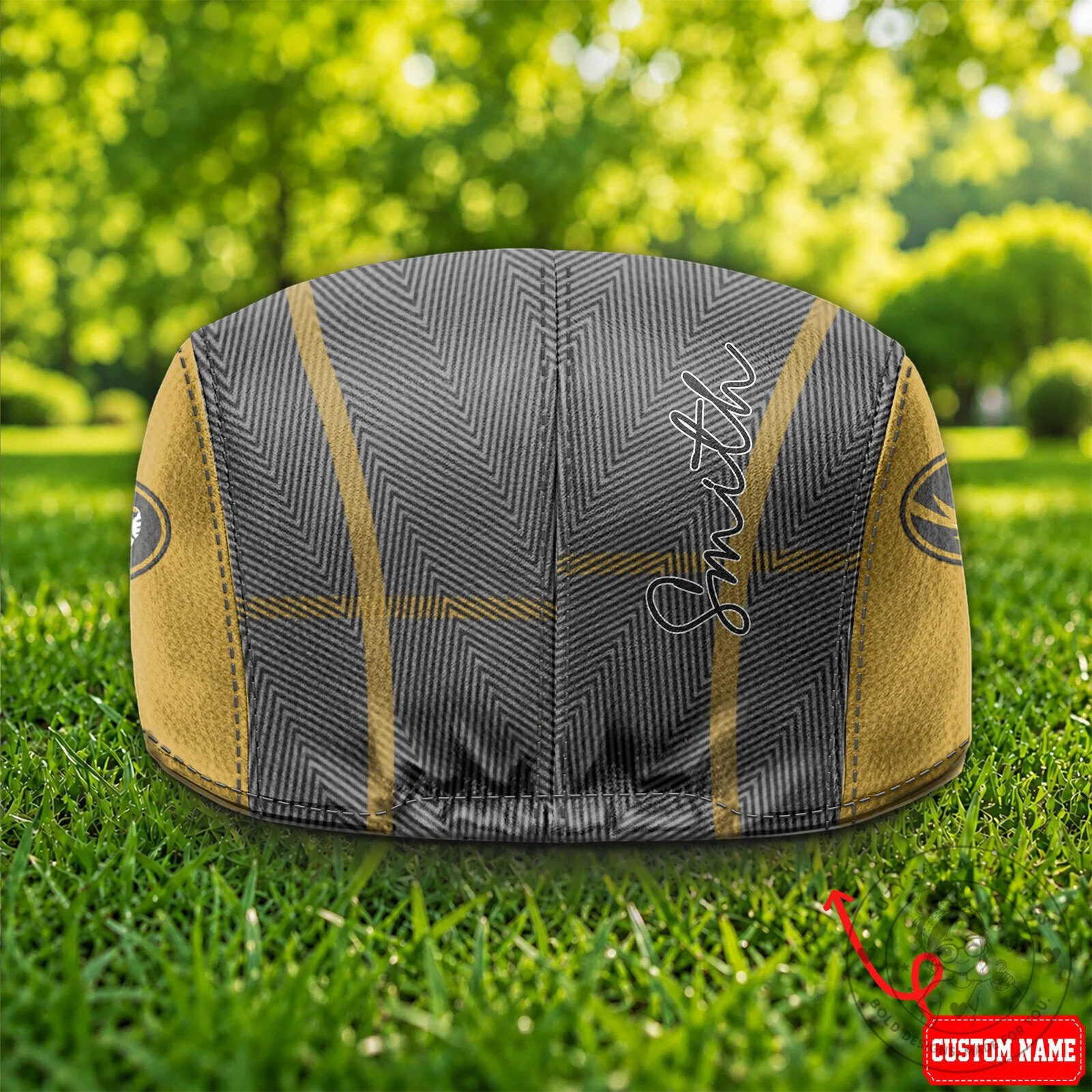 Missouri Tigers NCAA Golf Flat Cap Hat 9 Missouri Tigers NCAA Golf Flat Cap Hat