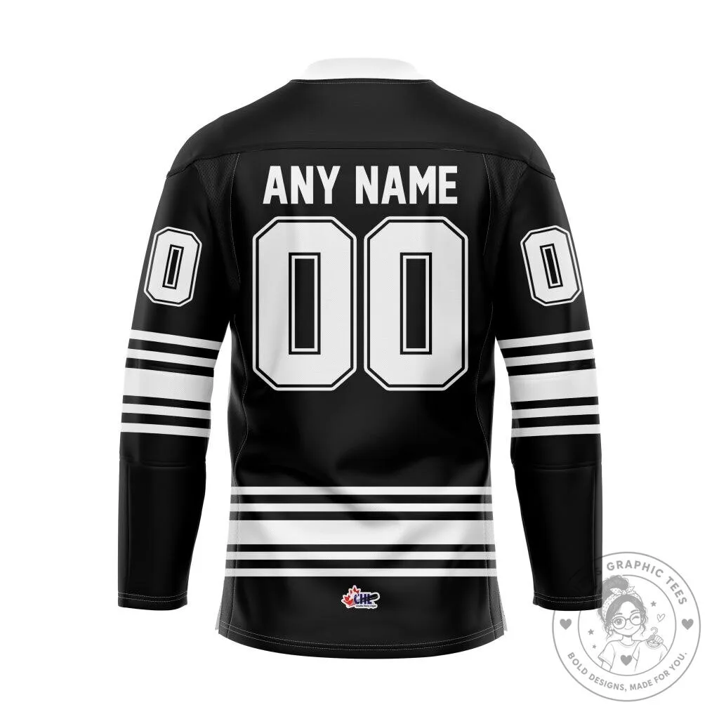Blainville-Boisbriand Armada Personalized Black and White Hockey Jersey 5 Blainville-Boisbriand Armada Personalized Black and White Hockey Jersey