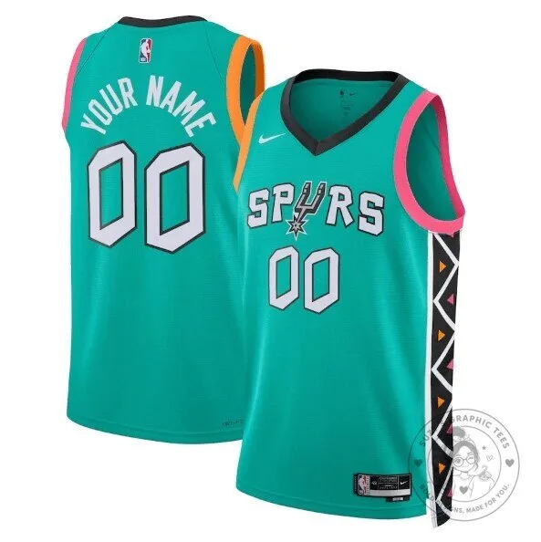 San Antonio Spurs City Edition 2022-2023 Personalized Basketball Jersey
