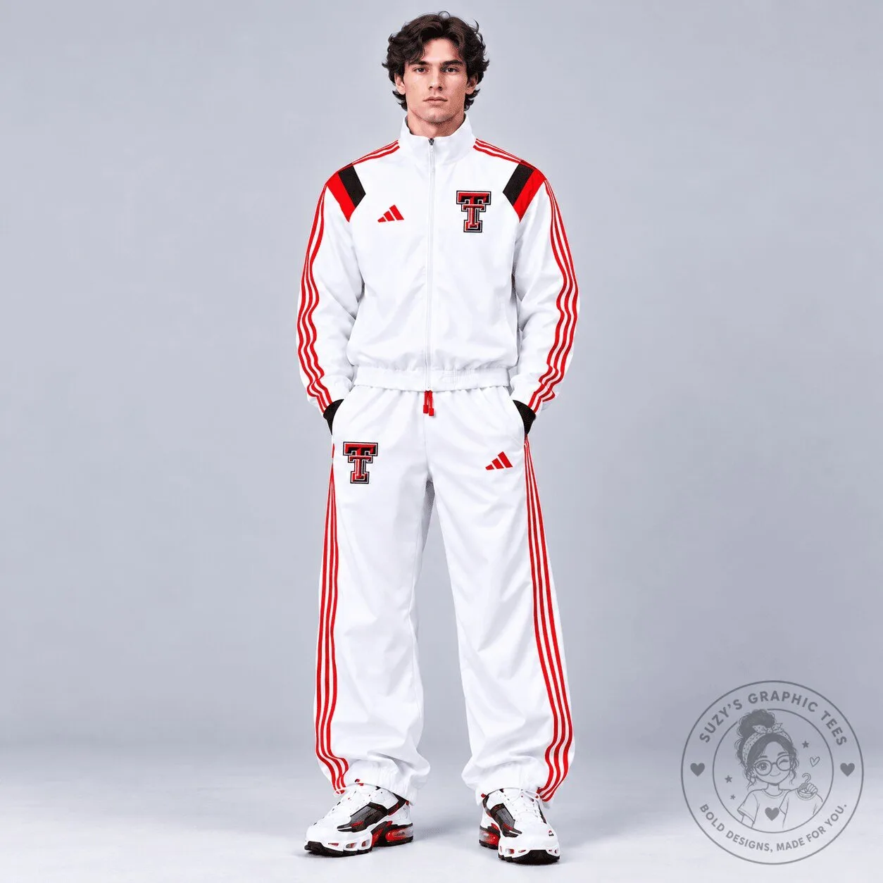 Texas Tech Red Raiders NCAA Heritage White Track Jacket