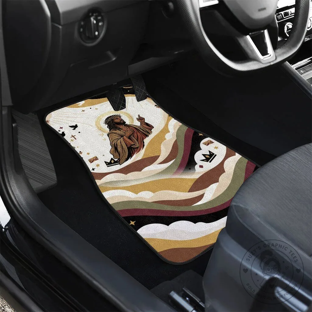 King Jesus African Black Christ Religious Christian Faith Holy Cross Dove Car Mat 13 King Jesus African Black Christ Religious Christian Faith Holy Cross Dove Car Mat