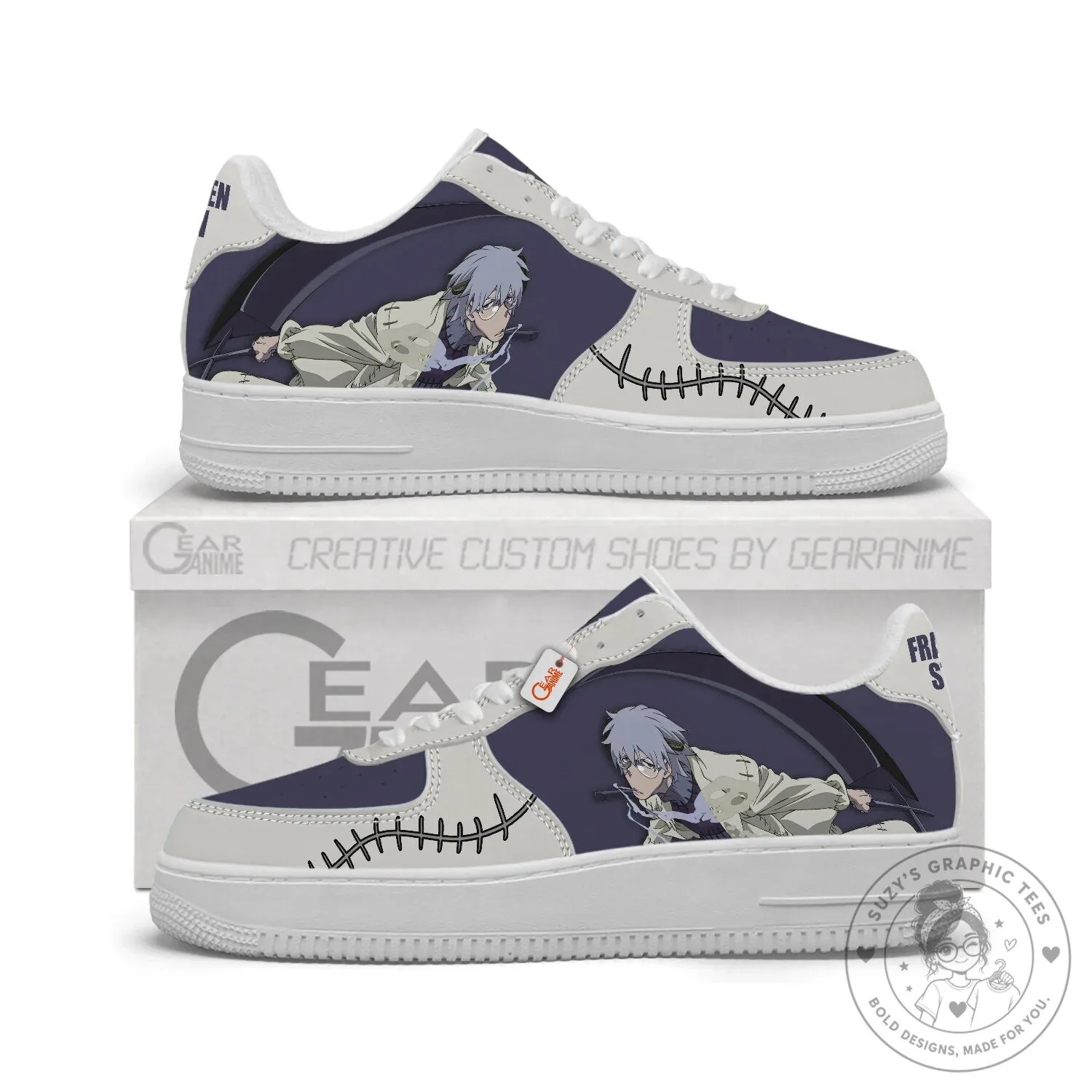 Soul Eater Franken Stein Anime Character Custom Low Top Sneakers Shoes