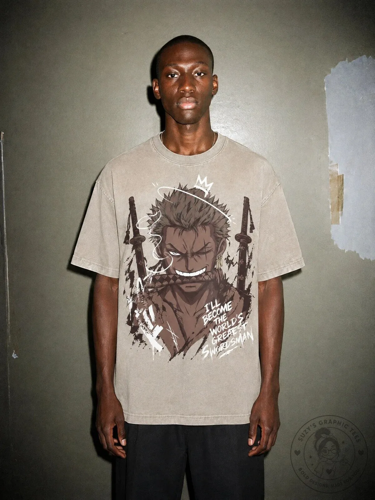 Roronoa Zoro Greatest Swordsman Vow Vintage T-Shirt
