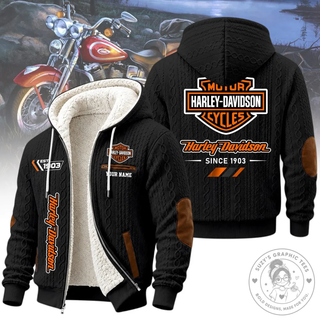 Harley-Davidson Motorcycle Club Fleece-Lined Winter Jacket Harley-Davidson Motorcycle Club Fleece-Lined Winter Jacket