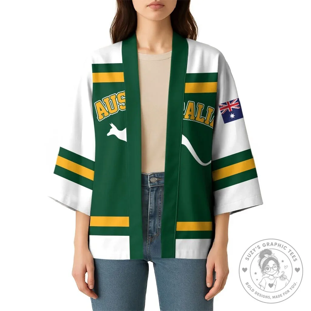Australia Hockey Kookaburras Go Champions Kimono Robe 10 Australia Hockey Kookaburras Go Champions Kimono Robe
