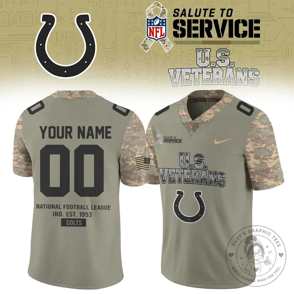 National Football League Salute To Service US Veterans Custom Football Jersey 13 National Football League Salute To Service US Veterans Custom Football Jersey