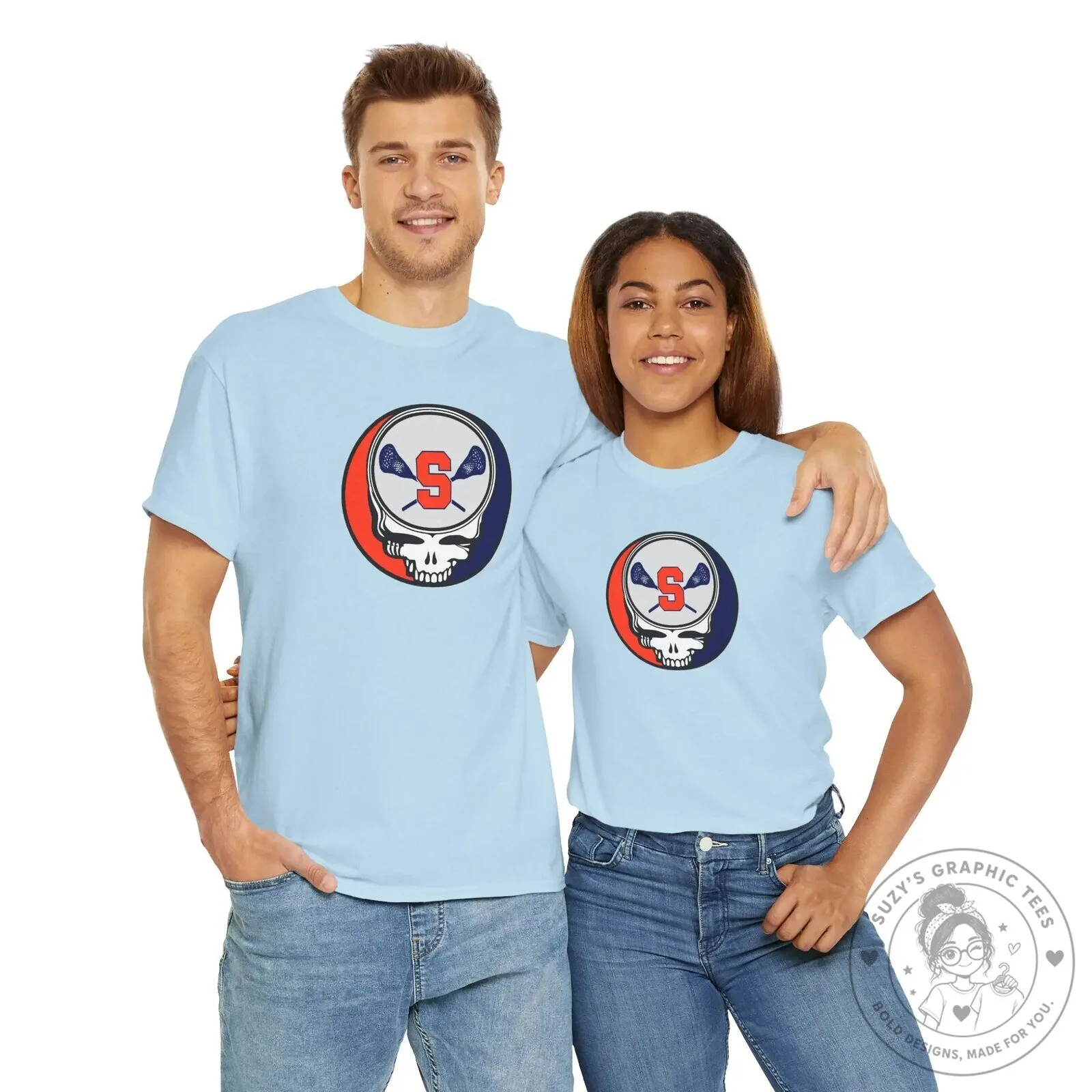 Syracuse Orange Lacrosse Grateful Dead Steal Your Face Skull T-Shirt 16 Syracuse Orange Lacrosse Grateful Dead Steal Your Face Skull T-Shirt