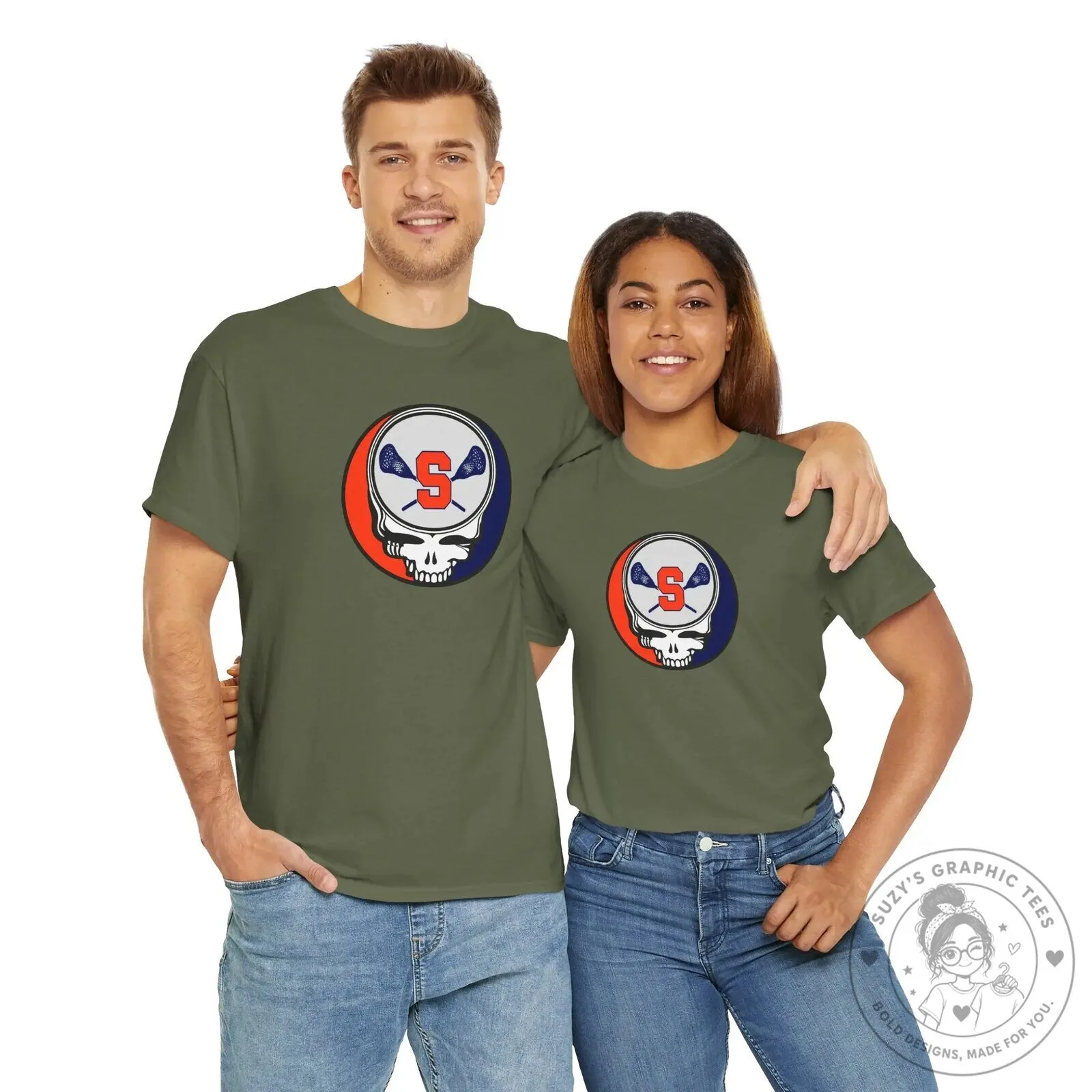 Syracuse Orange Lacrosse Grateful Dead Steal Your Face Skull T-Shirt 19 Syracuse Orange Lacrosse Grateful Dead Steal Your Face Skull T-Shirt