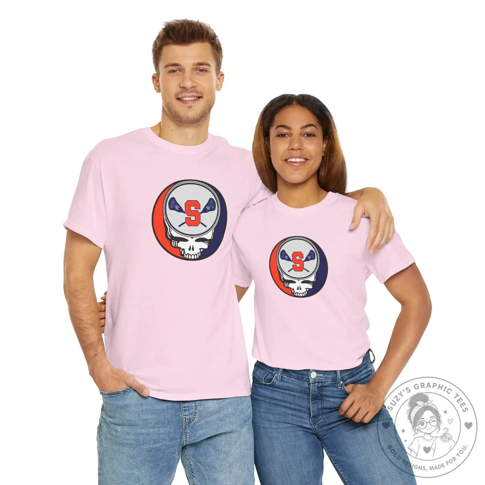 Syracuse Orange Lacrosse Grateful Dead Steal Your Face Skull T-Shirt 20 Syracuse Orange Lacrosse Grateful Dead Steal Your Face Skull T-Shirt