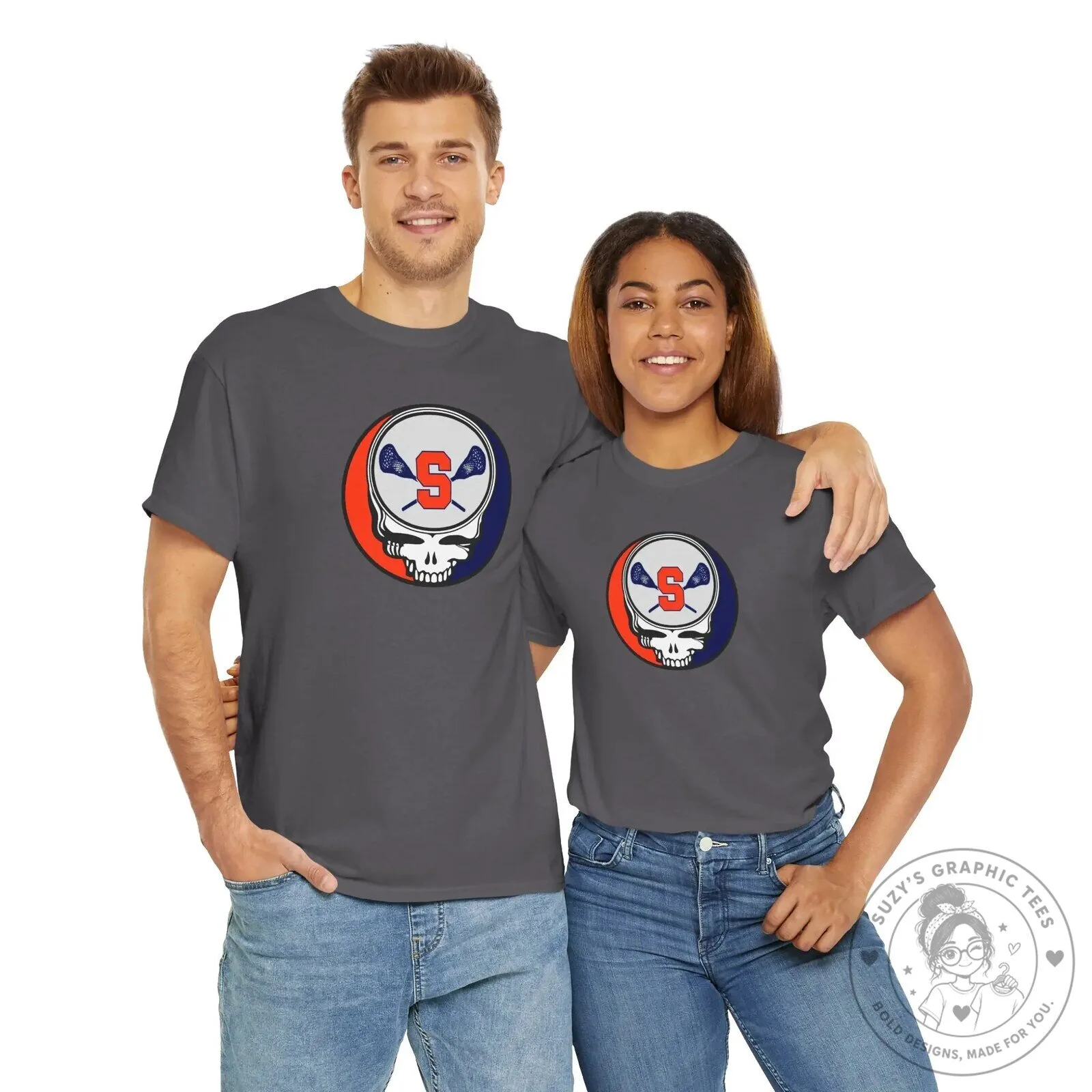 Syracuse Orange Lacrosse Grateful Dead Steal Your Face Skull T-Shirt 21 Syracuse Orange Lacrosse Grateful Dead Steal Your Face Skull T-Shirt