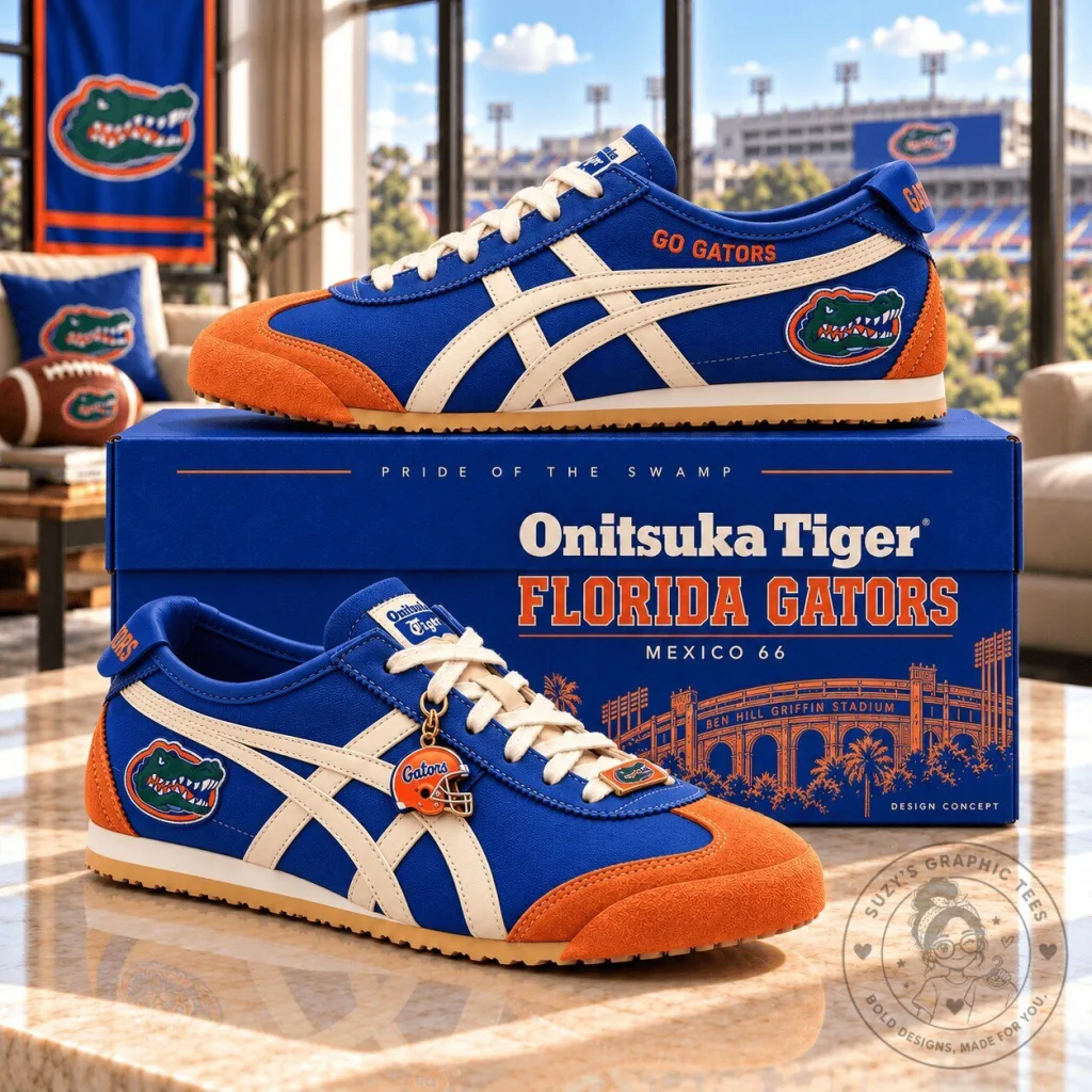 Florida Gators Onitsuka Tiger Mexico 66 Low-Top Sneakers Florida Gators Onitsuka Tiger Mexico 66 Low-Top Sneakers
