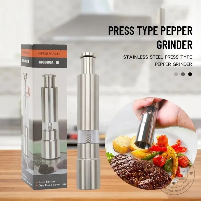 Stainless Steel Manual Salt and Pepper Grinder Set with Adjustable Coarseness 15 Stainless Steel Manual Salt and Pepper Grinder Set with Adjustable Coarseness