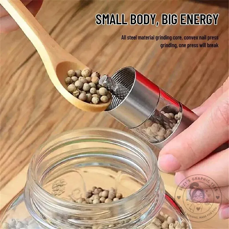 Stainless Steel Manual Salt and Pepper Grinder Set with Adjustable Coarseness 16 Stainless Steel Manual Salt and Pepper Grinder Set with Adjustable Coarseness