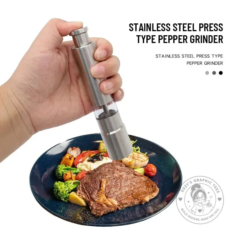 Stainless Steel Manual Salt and Pepper Grinder Set with Adjustable Coarseness 20 Stainless Steel Manual Salt and Pepper Grinder Set with Adjustable Coarseness