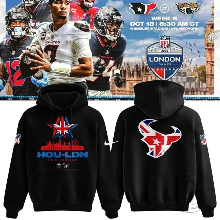 Houston Texans 2026 NFL London Games Commemorative Hoodie 6 Houston Texans 2026 NFL London Games Commemorative Hoodie