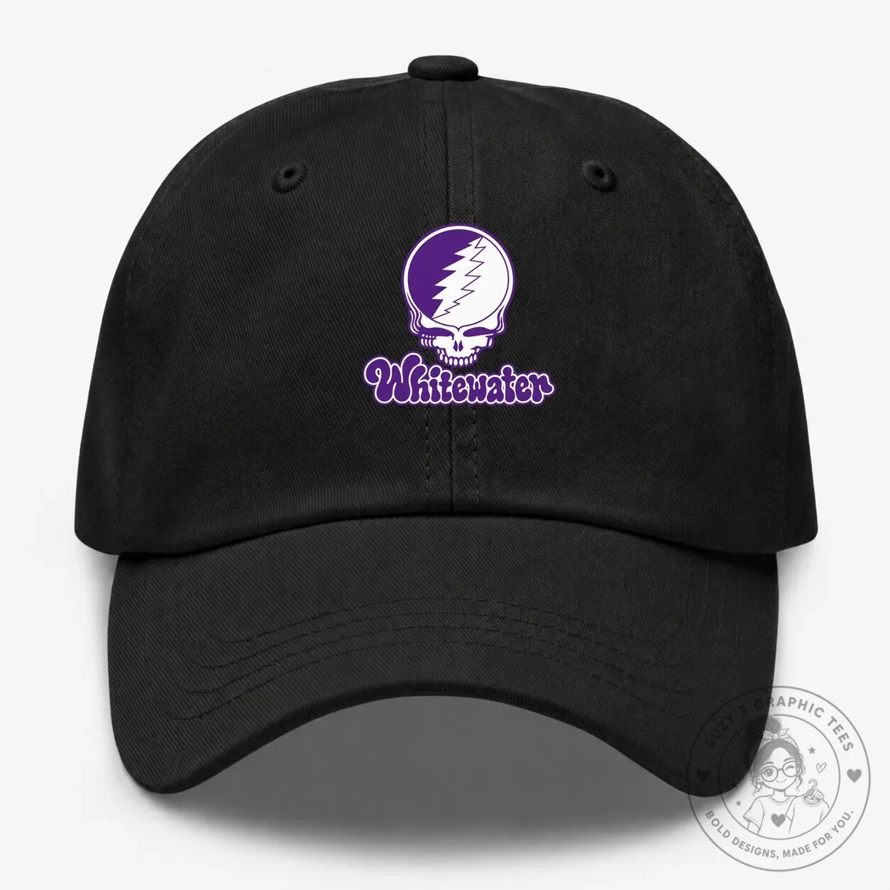 Grateful Dead Whitewater Stealie Skull Embroidered Dad Hat 10 Grateful Dead Whitewater Stealie Skull Embroidered Dad Hat