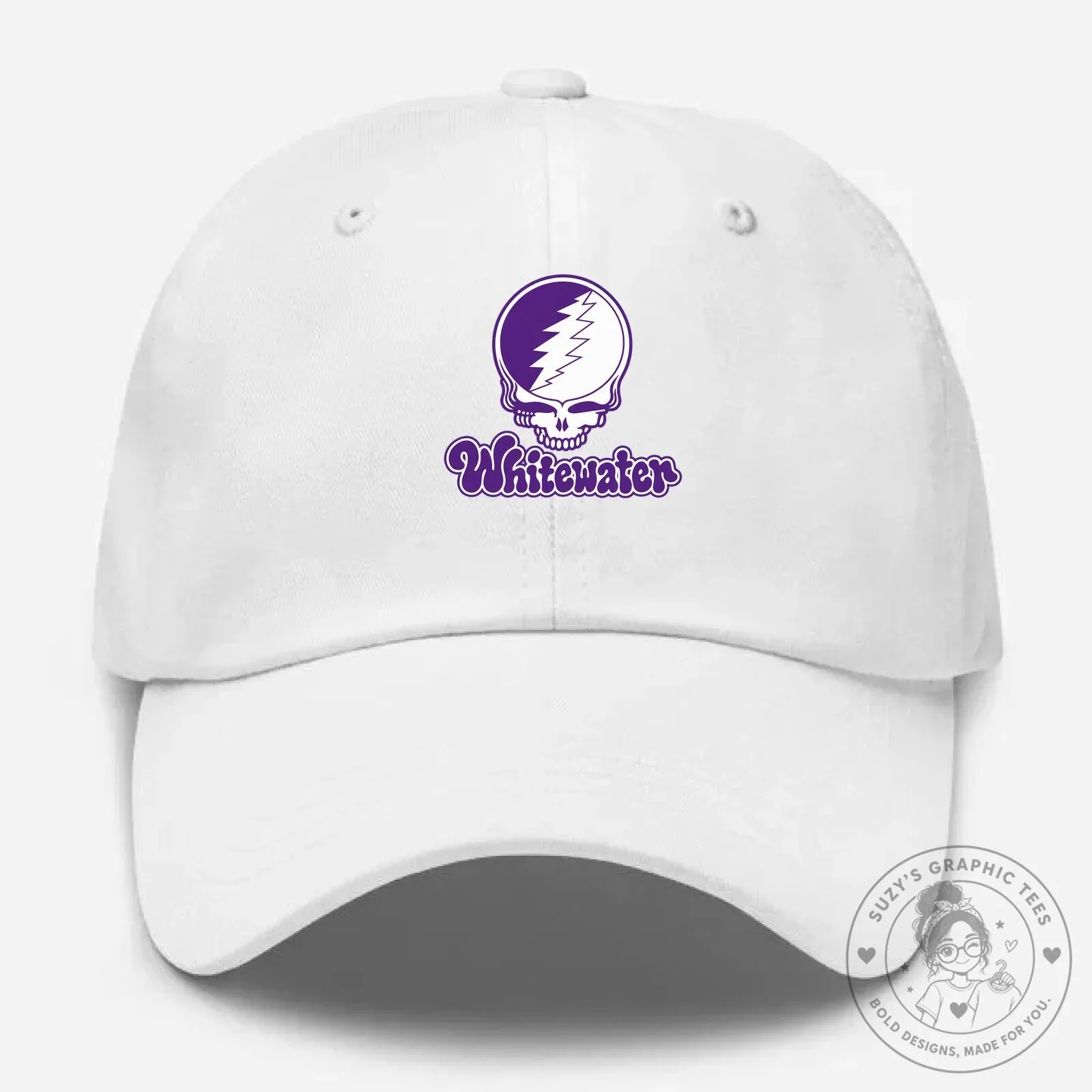 Grateful Dead Whitewater Stealie Skull Embroidered Dad Hat 11 Grateful Dead Whitewater Stealie Skull Embroidered Dad Hat