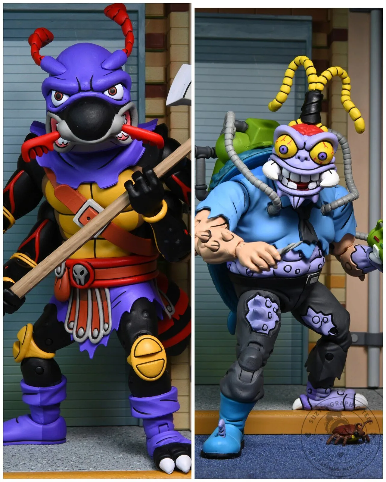 Teenage Mutant Ninja Turtles Antrax and Scumbug Cartoon Action Figure 2-Pack 12 Teenage Mutant Ninja Turtles Antrax and Scumbug Cartoon Action Figure 2-Pack
