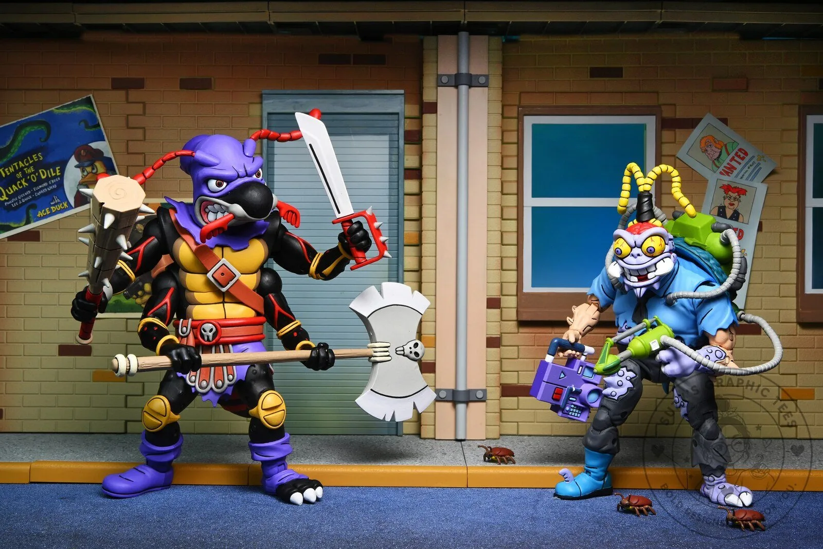 Teenage Mutant Ninja Turtles Antrax and Scumbug Cartoon Action Figure 2-Pack 16 Teenage Mutant Ninja Turtles Antrax and Scumbug Cartoon Action Figure 2-Pack