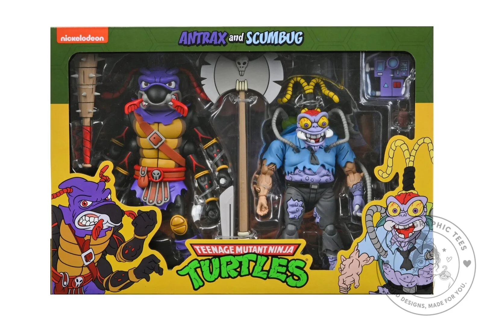 Teenage Mutant Ninja Turtles Antrax and Scumbug Cartoon Action Figure 2-Pack 18 Teenage Mutant Ninja Turtles Antrax and Scumbug Cartoon Action Figure 2-Pack