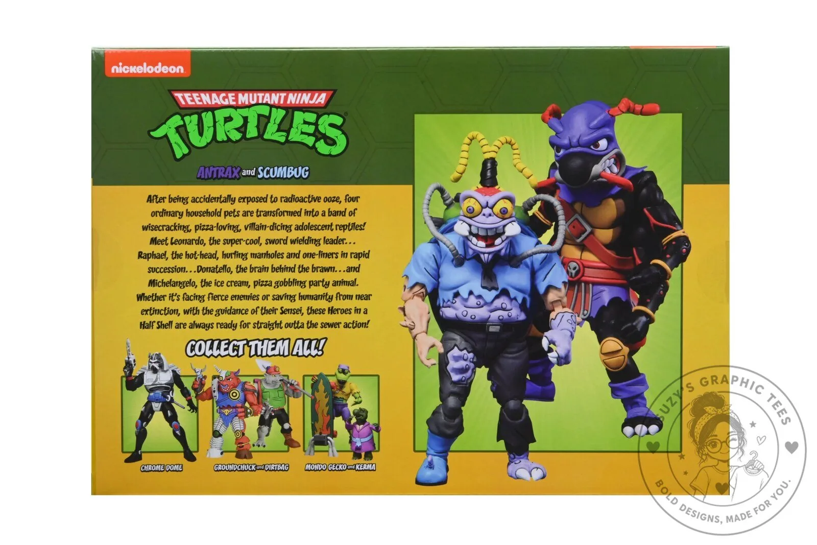 Teenage Mutant Ninja Turtles Antrax and Scumbug Cartoon Action Figure 2-Pack 19 Teenage Mutant Ninja Turtles Antrax and Scumbug Cartoon Action Figure 2-Pack