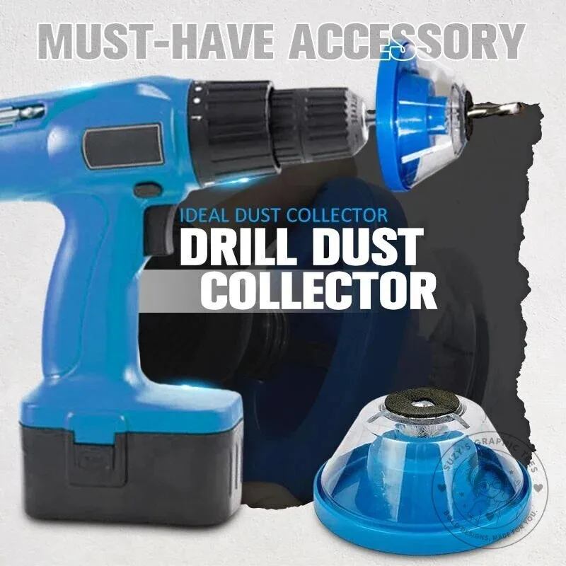 Universal Electric Drill Dust Collector Cover for Drilling Debris Collection