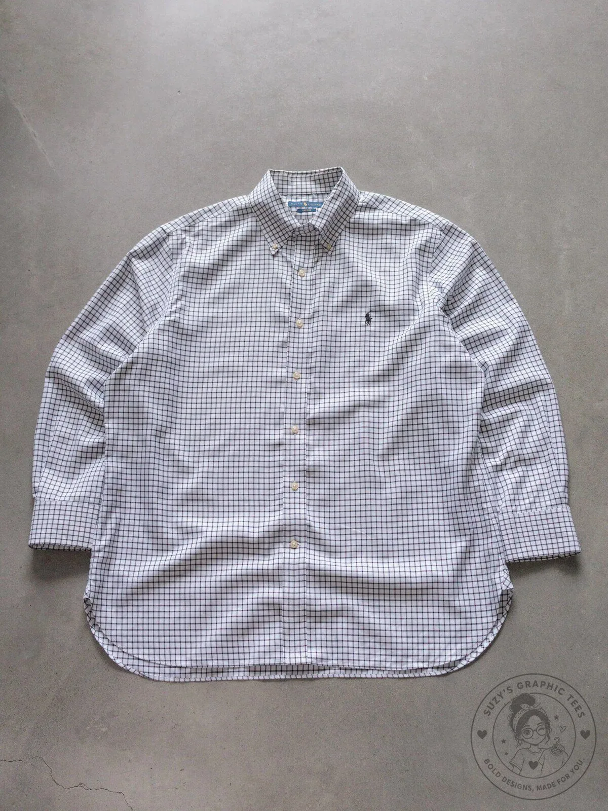 Ralph Lauren White Tattersall Check Long Sleeve Button-Down Shirt 5 Ralph Lauren White Tattersall Check Long Sleeve Button-Down Shirt