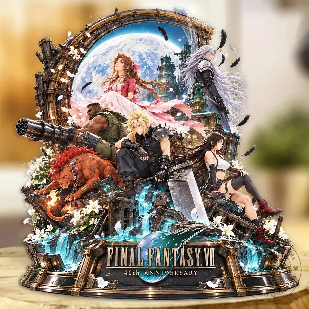 Final Fantasy VII 40th Anniversary Collectible Acrylic Plaque