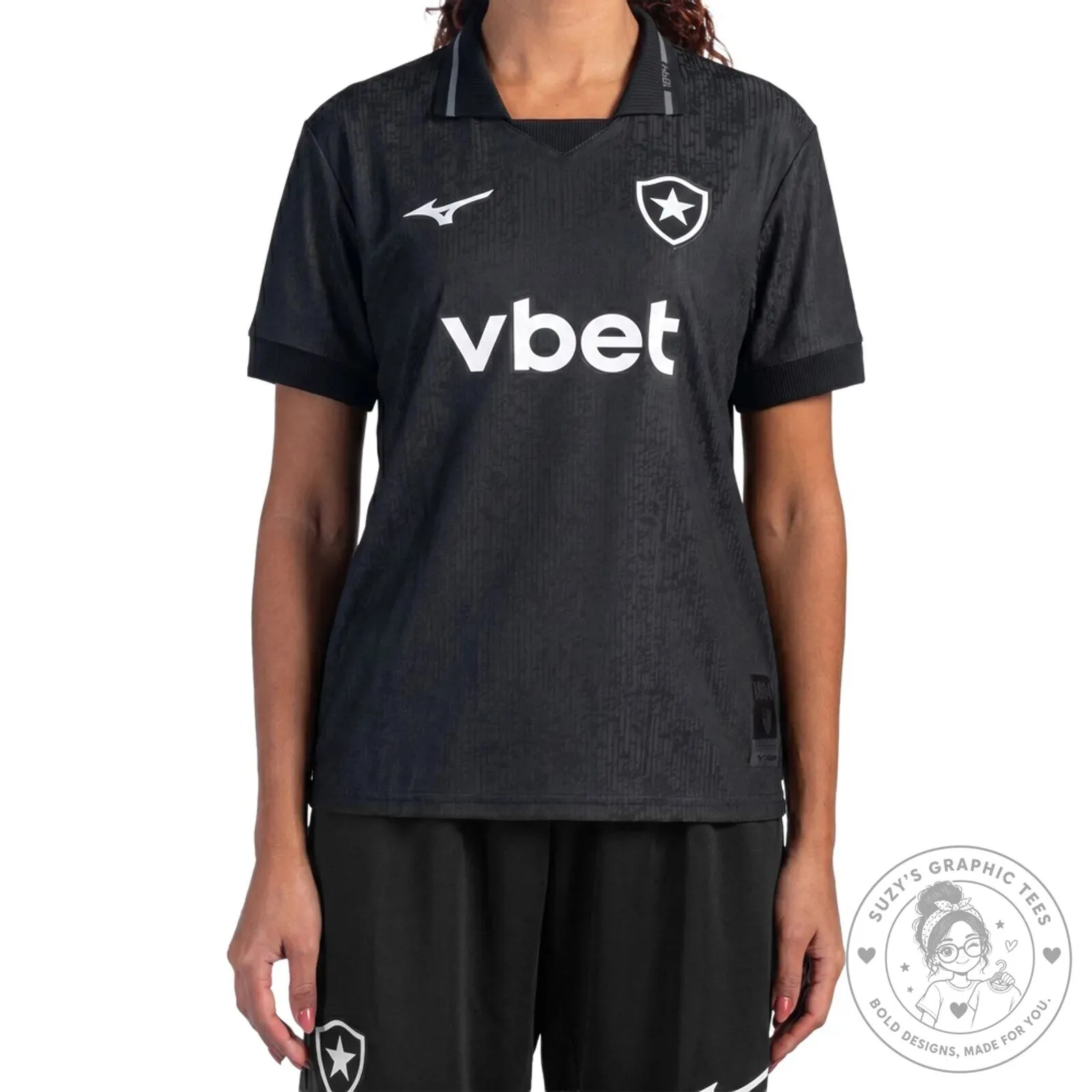 Botafogo Away 2026-2027 Women's Black Football Team Jersey