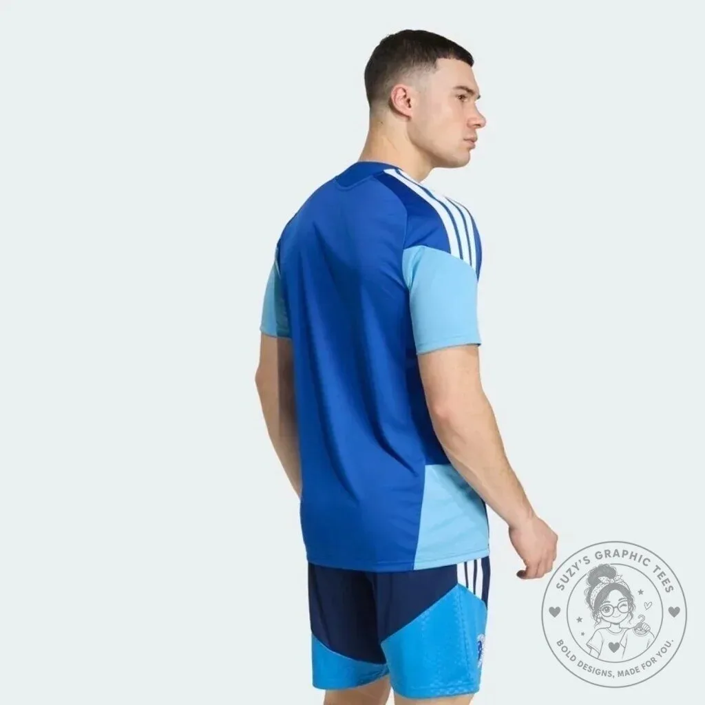 Cruzeiro Esporte Clube Training Blue and White Football Jersey 9 Cruzeiro Esporte Clube Training Blue and White Football Jersey
