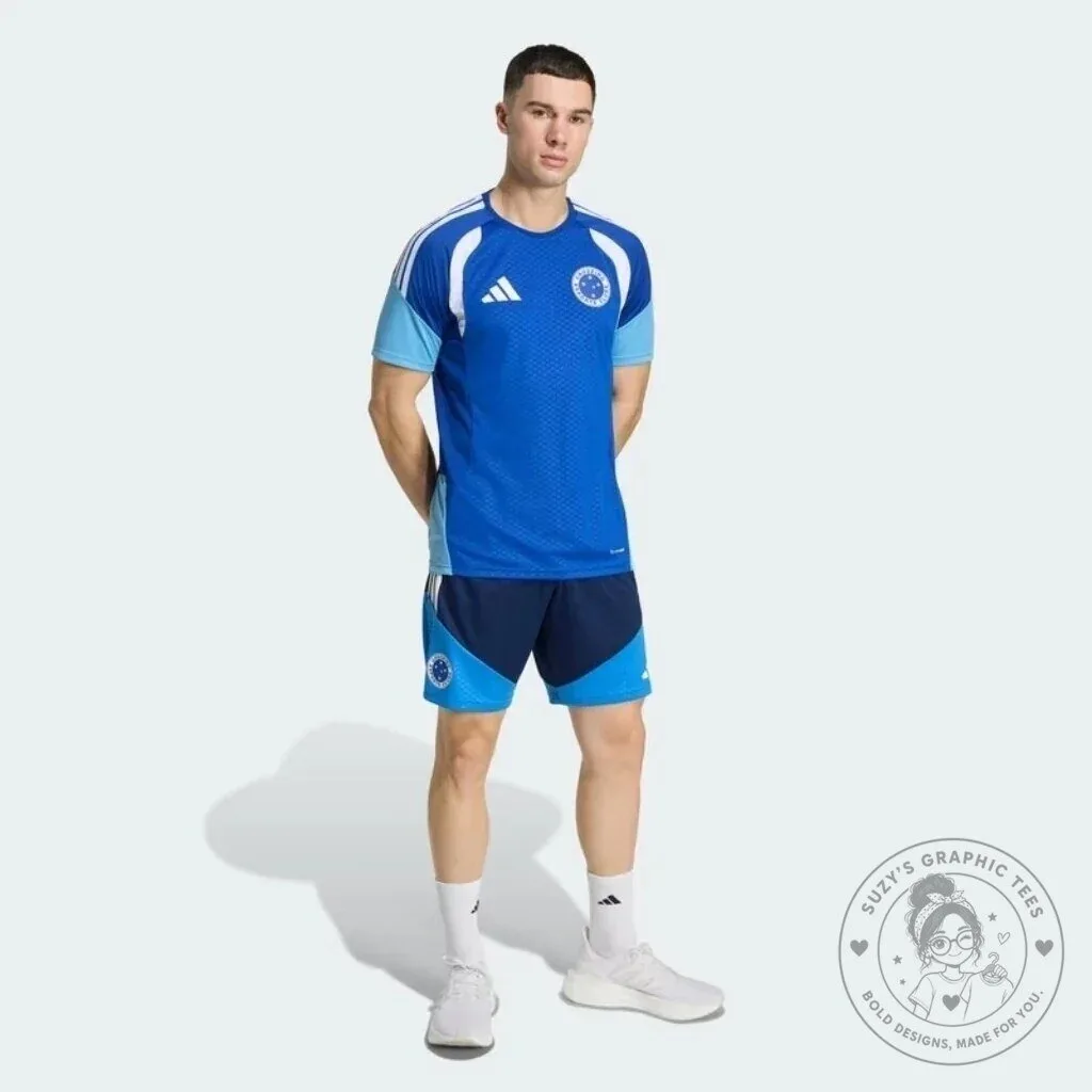 Cruzeiro Esporte Clube Training Blue and White Football Jersey 12 Cruzeiro Esporte Clube Training Blue and White Football Jersey