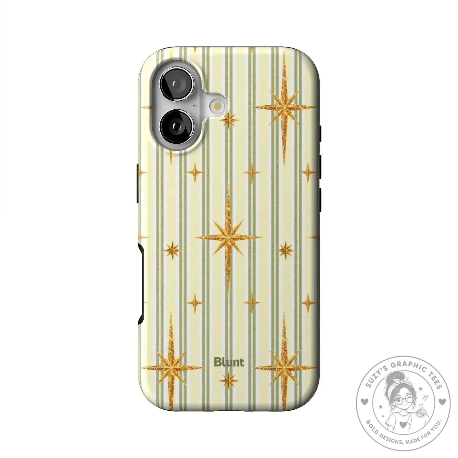 Sunday Stars Glitter Pattern Aesthetic Phone Case