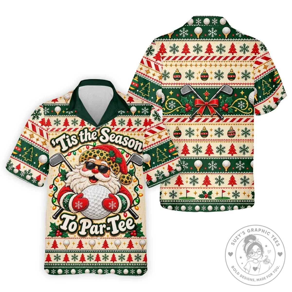 Tis The Season To Par-Tee Christmas Golf Santa Claus Polo Shirt 15 Tis The Season To Par-Tee Christmas Golf Santa Claus Polo Shirt