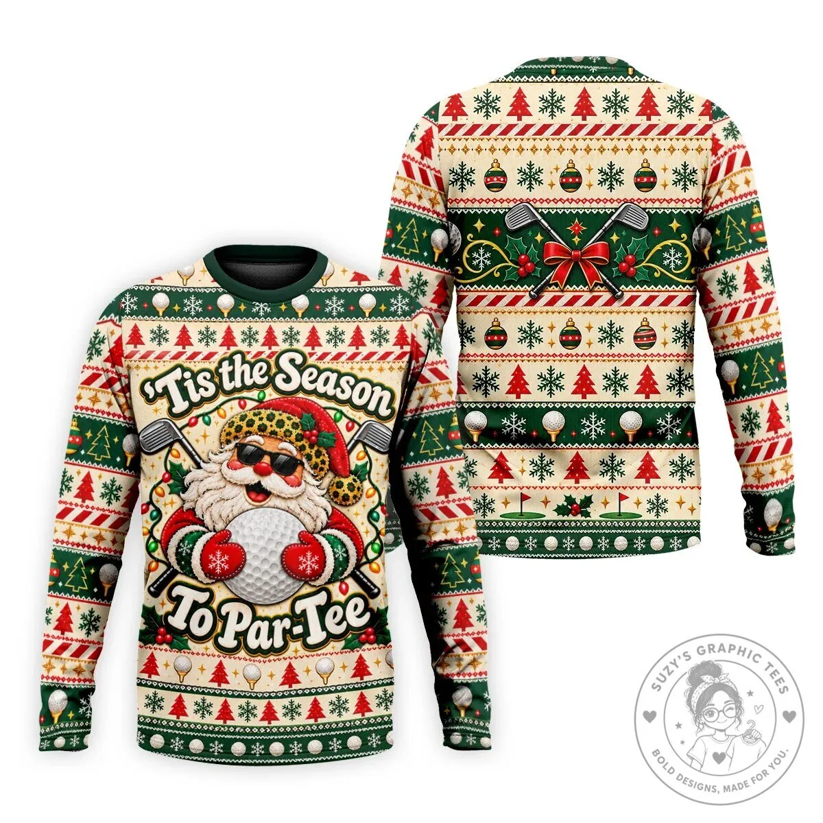 Tis The Season To Par-Tee Christmas Golf Santa Claus Polo Shirt 16 Tis The Season To Par-Tee Christmas Golf Santa Claus Polo Shirt