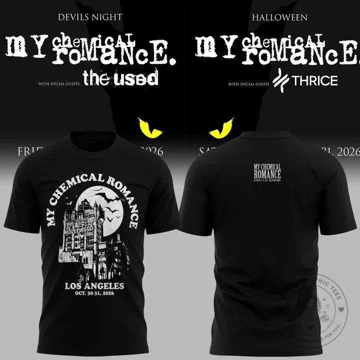 My Chemical Romance Hollywood Bowl Los Angeles Concert T-Shirt